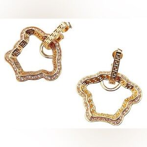 Versace Gold & Crystal Earrings
